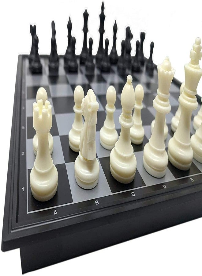Manos Chess Board Game Set with Black and White Pieces, 32 Pieces Magnetic Chess Board Game Toy for Kids Genious Game Toy - Image 1